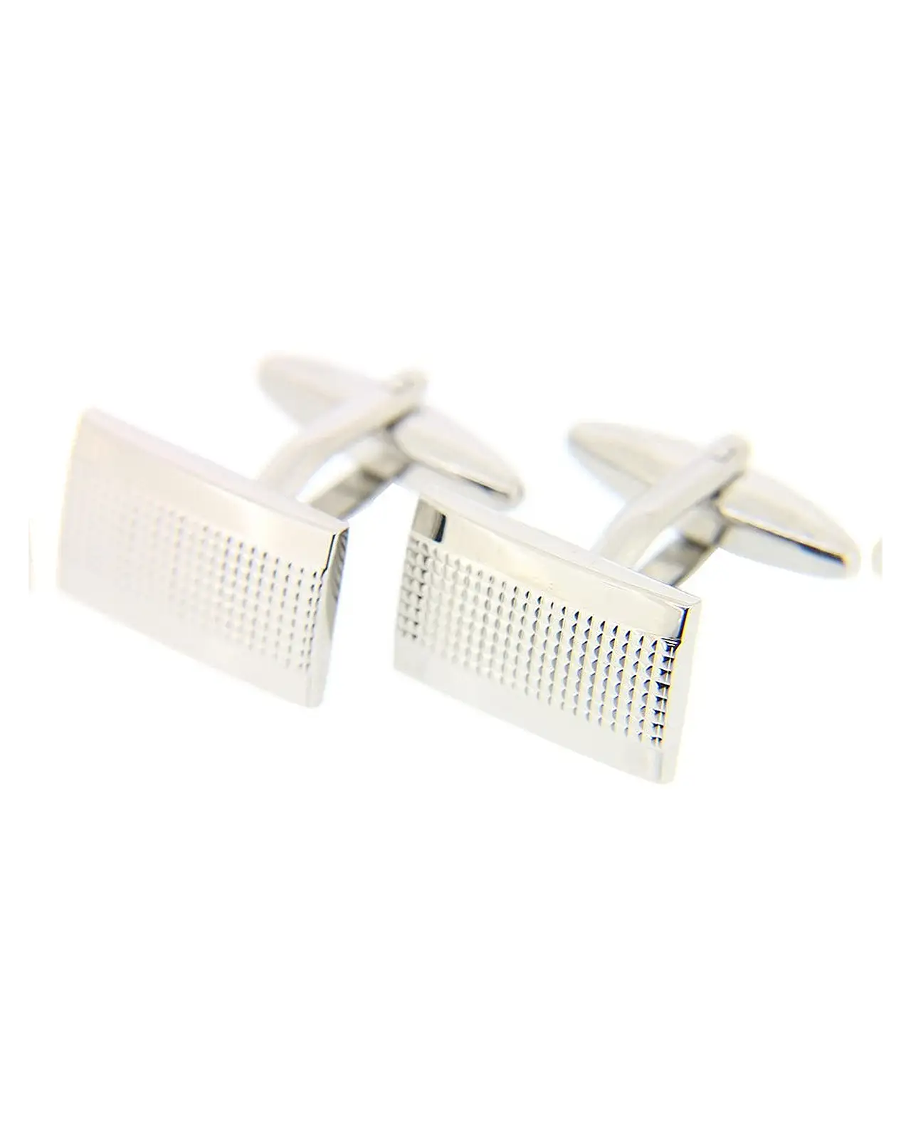 Cufflinks Soprano Ties Soprano Silver Colour Rectangular Grill Cufflinks With Swivel Fitting £15.00