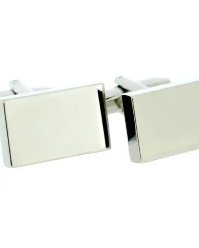 Cufflinks Soprano Ties Soprano Silver Colour Rectangular Cufflinks With Swivel Fitting £20.00