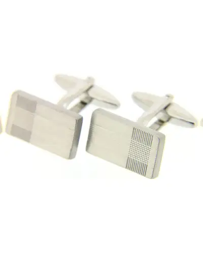 Cufflinks Soprano Ties Soprano Silver Colour Rectangular Etched Cufflinks With Swivel Fitting £15.00