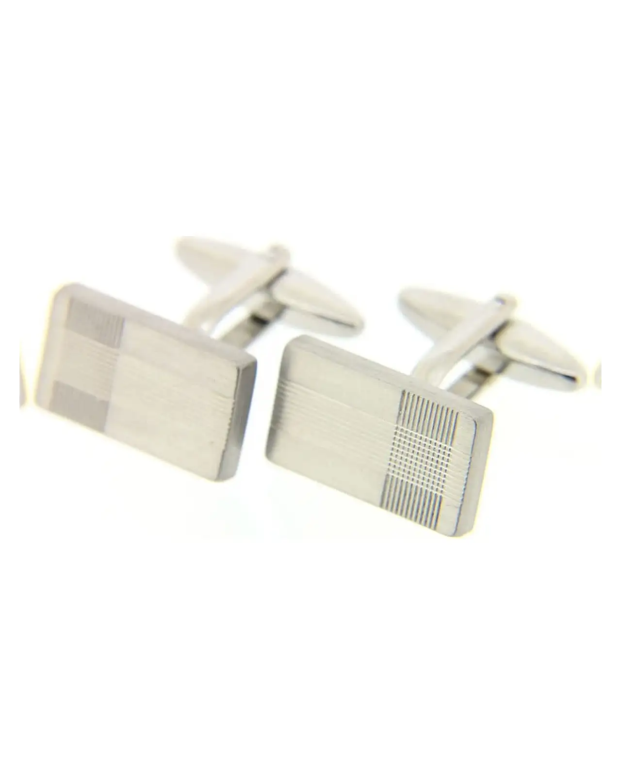 Cufflinks Soprano Ties Soprano Silver Colour Rectangular Etched Cufflinks With Swivel Fitting £15.00
