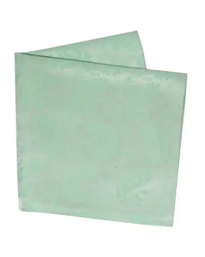 Soprano Cyan Paisley Silk Wedding Hanky | Soprano Ties ST HANKWST7222 Silk Hankie