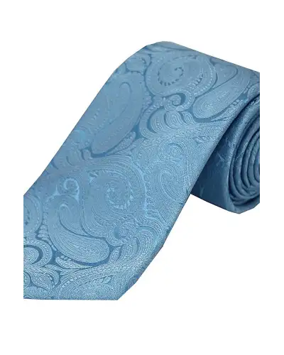 Paisley Ties Soprano Ties Soprano Sky Blue Tonal Paisley Silk Tie £24.00
