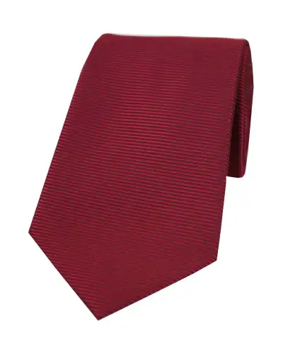 Polyester Ties Soprano Ties Soprano Wine Horizontal Ribbed Polyester Tie £15.00