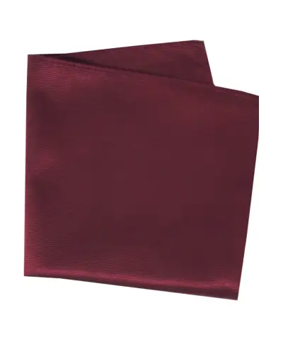Pocket Square Soprano Ties Soprano Plain Wine Diagonal Twill Mens Silk Pocket Squares £15.00