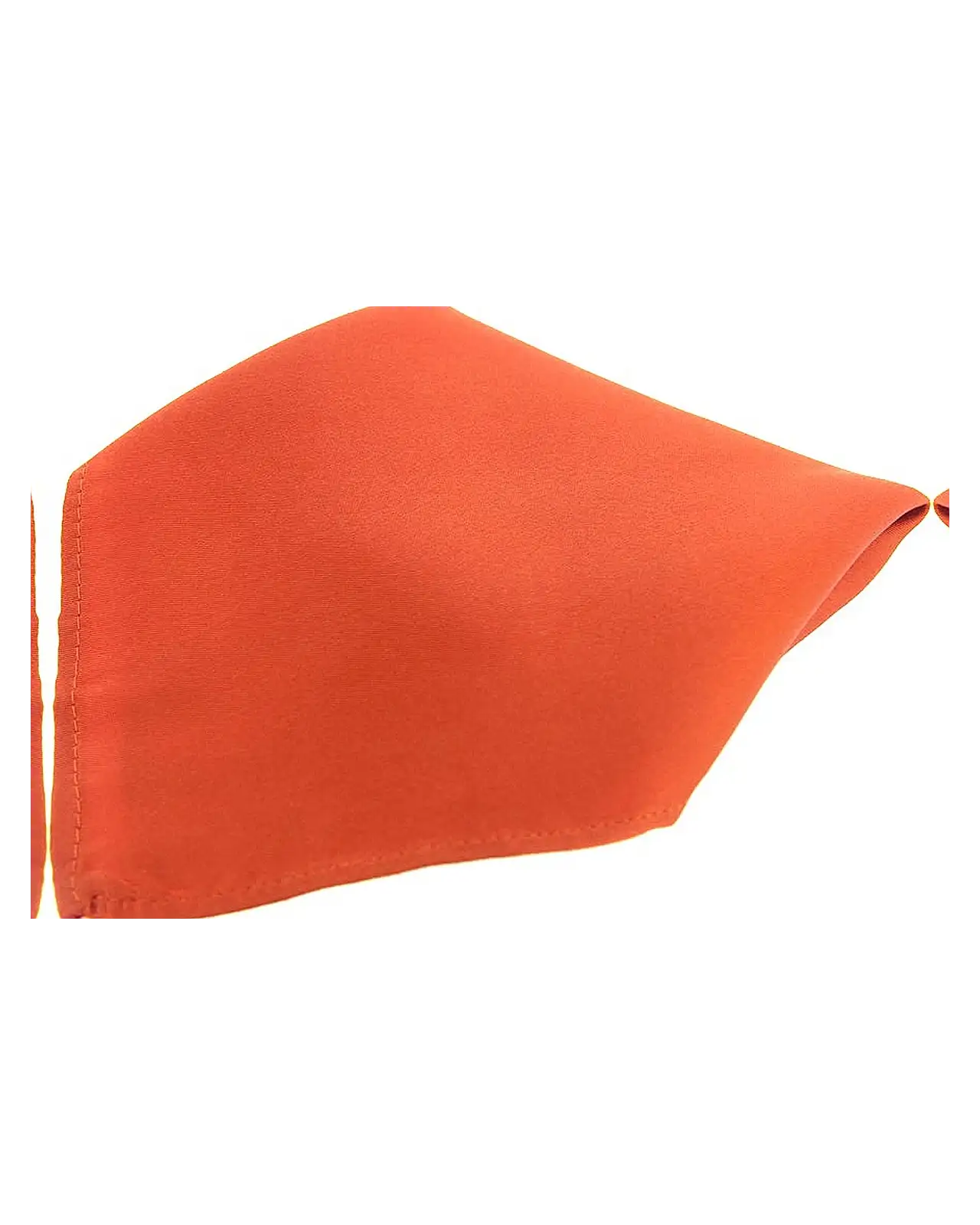 Pocket Square Soprano Ties Soprano Plain Burnt Orange Satin Silk Mens Pocket Square £9.00