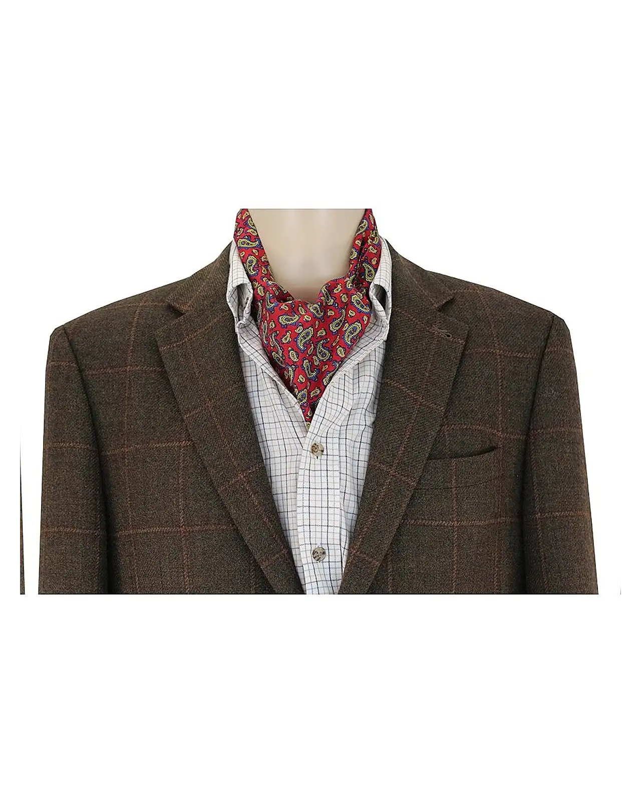 Paisley Cravats Soprano Ties Soprano Silk Red Paisley Twill Cravat £31.00