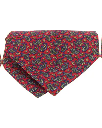 Paisley Cravats Soprano Ties Soprano Silk Red Paisley Twill Cravat £31.00