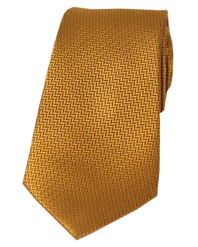 Silk Ties Soprano Ties Soprano Mustard Herringbone Silk Tie £24.00