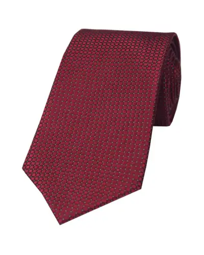 Silk Ties Soprano Ties Soprano Wine Box Weave Silk Tie £24.00