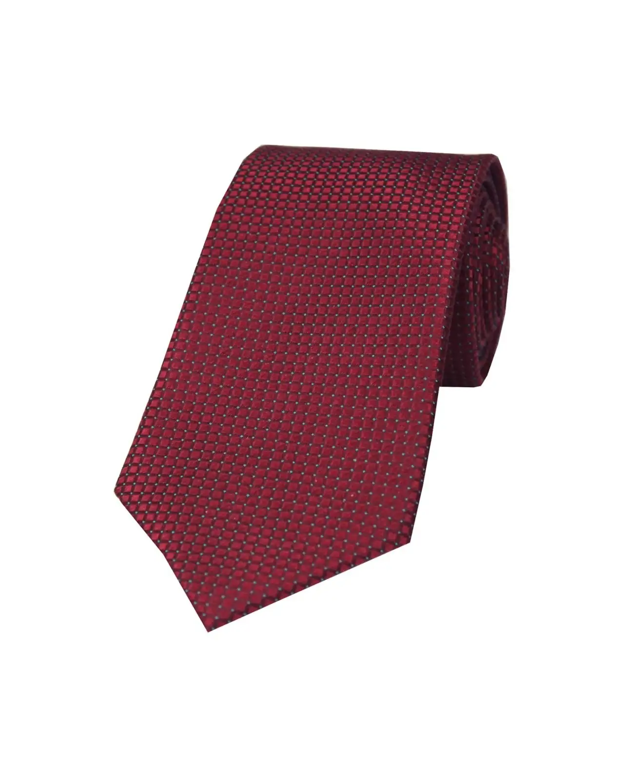 Silk Ties Soprano Ties Soprano Wine Box Weave Silk Tie £24.00