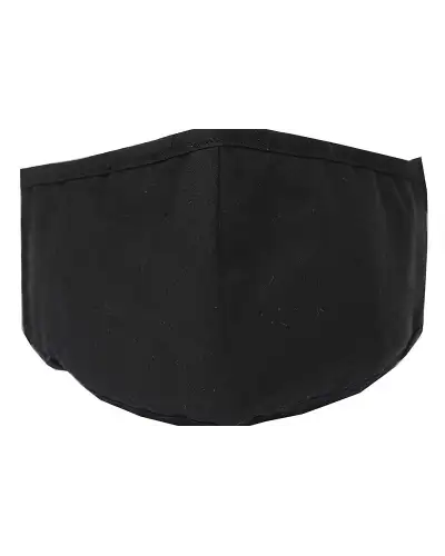Face Masks Soprano Ties Plain Black 100pc Cotton Washable And Reusable Face Mask £5.00