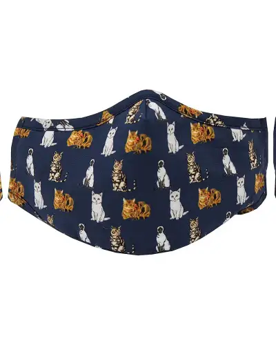 Face Masks Soprano Ties Variety Of Cats 100pc Cotton Washable And Reusable Face Mask £5.00