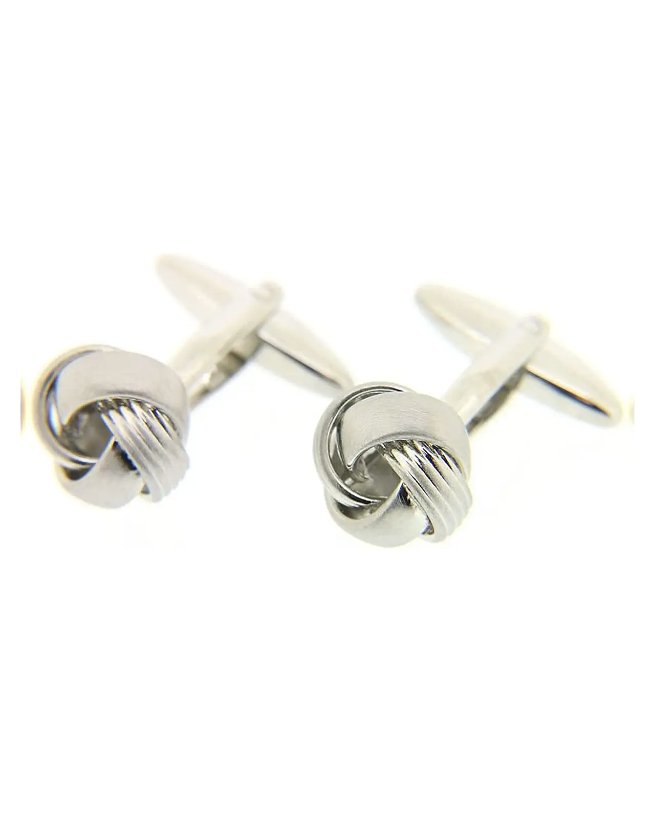 Cufflinks Soprano Ties Soprano Silver Coloured Knot Cufflinks With Swivel Fitting £20.00