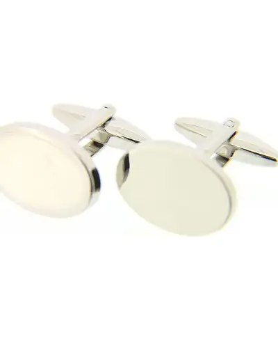 Cufflinks Soprano Ties Soprano Silver Coloured Oval Cufflinks With Swivel Fitting £20.00
