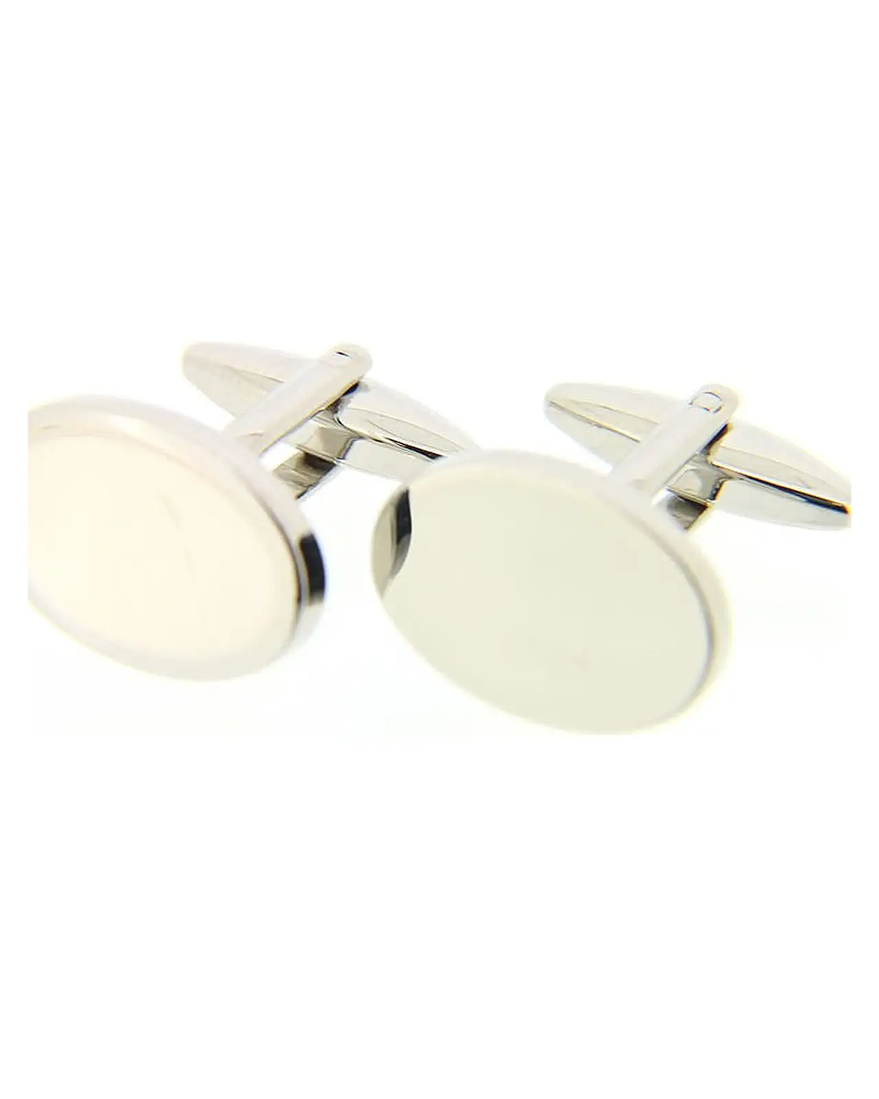 Cufflinks Soprano Ties Soprano Silver Coloured Oval Cufflinks With Swivel Fitting £20.00