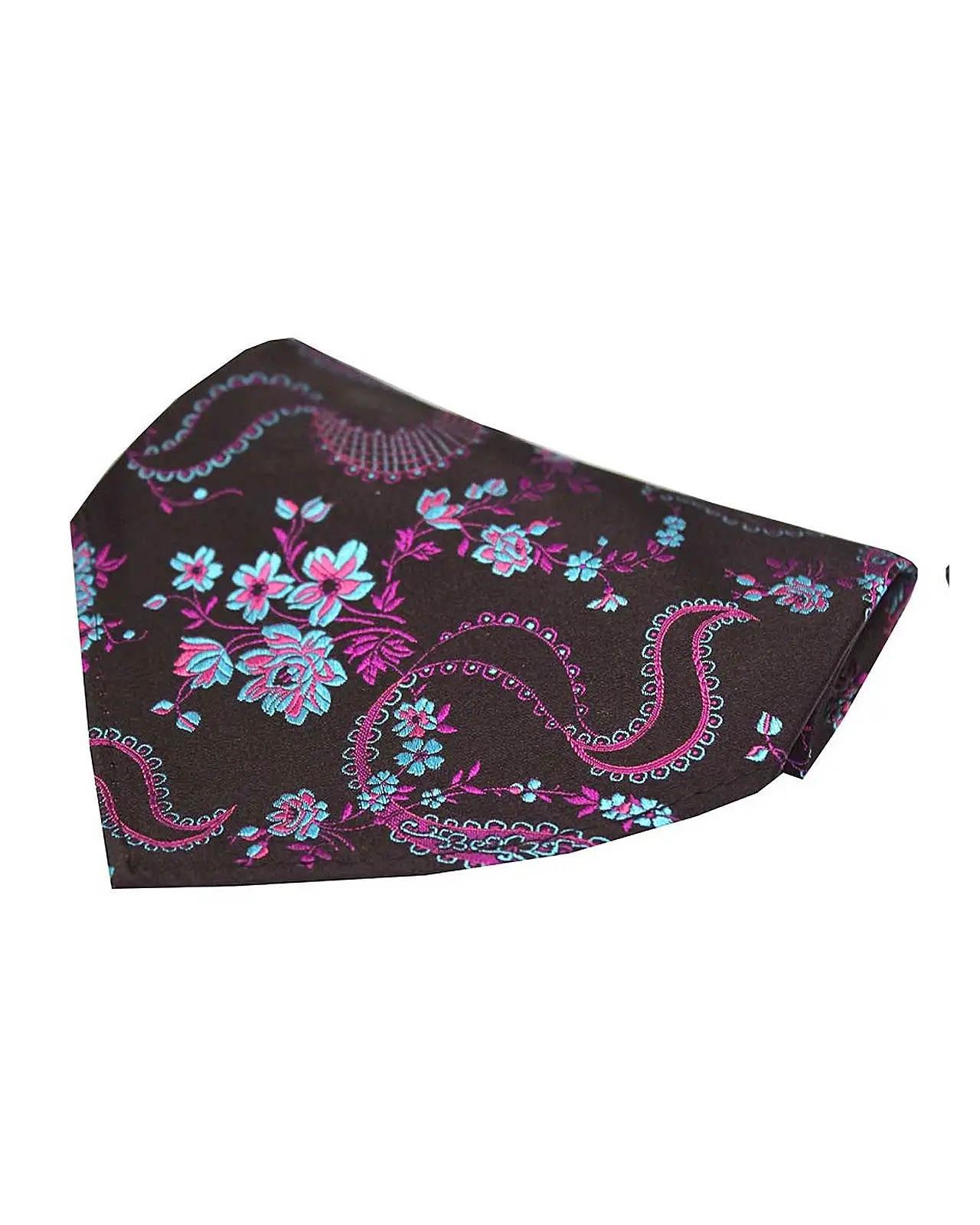 Pocket Square Soprano Ties Soprano Dark Purple Floral Pattern Silk Pocket Square £9.00