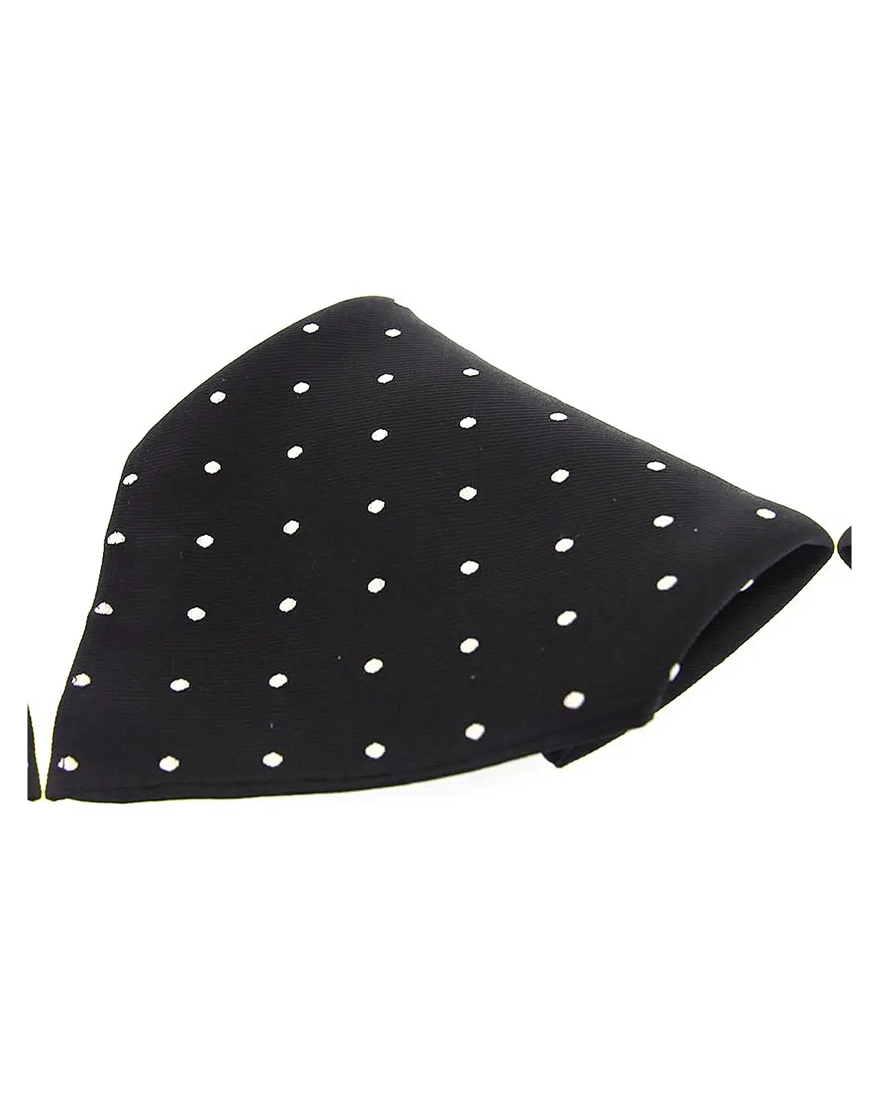 Pocket Square Soprano Ties Soprano Black With With Polka Dots Silk Pocket Square £9.00