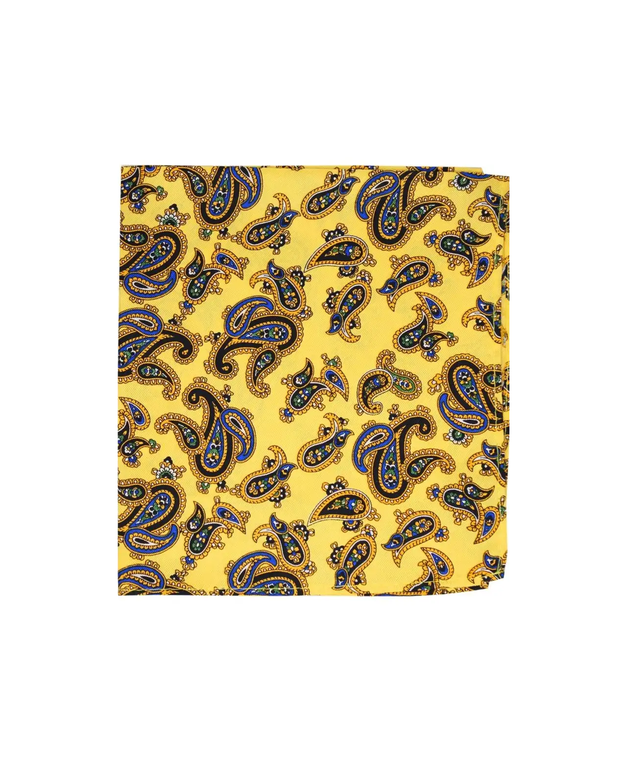 Pocket Square Soprano Ties Soprano Gold Ground Large Paisley Design Pocket Square £15.00