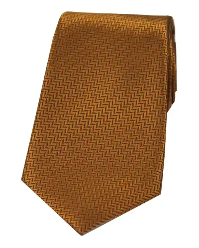 Silk Ties Soprano Ties Soprano Copper Herringbone Silk Tie £24.00