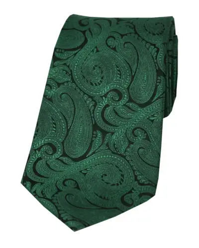 Paisley Ties Soprano Ties Soprano Racing Green Paisley Silk Tie £24.00
