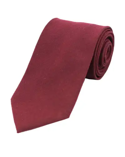 Wool Ties Soprano Ties Soprano Plain Burgundy Wool Rich Tie £21.00