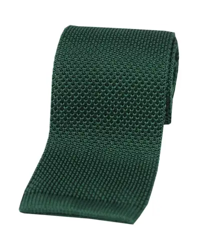 Knitted Ties Soprano Ties Soprano Racing Green Knitted Silk Tie £31.00