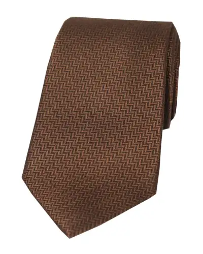 Silk Ties Soprano Ties Soprano Brown Herringbone Silk Tie £24.00