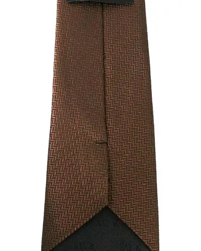 Silk Ties Soprano Ties Soprano Brown Herringbone Silk Tie £24.00