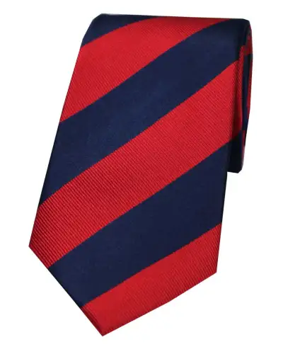 Silk Ties Soprano Ties Soprano Red And Navy College Striped Silk Tie £24.00