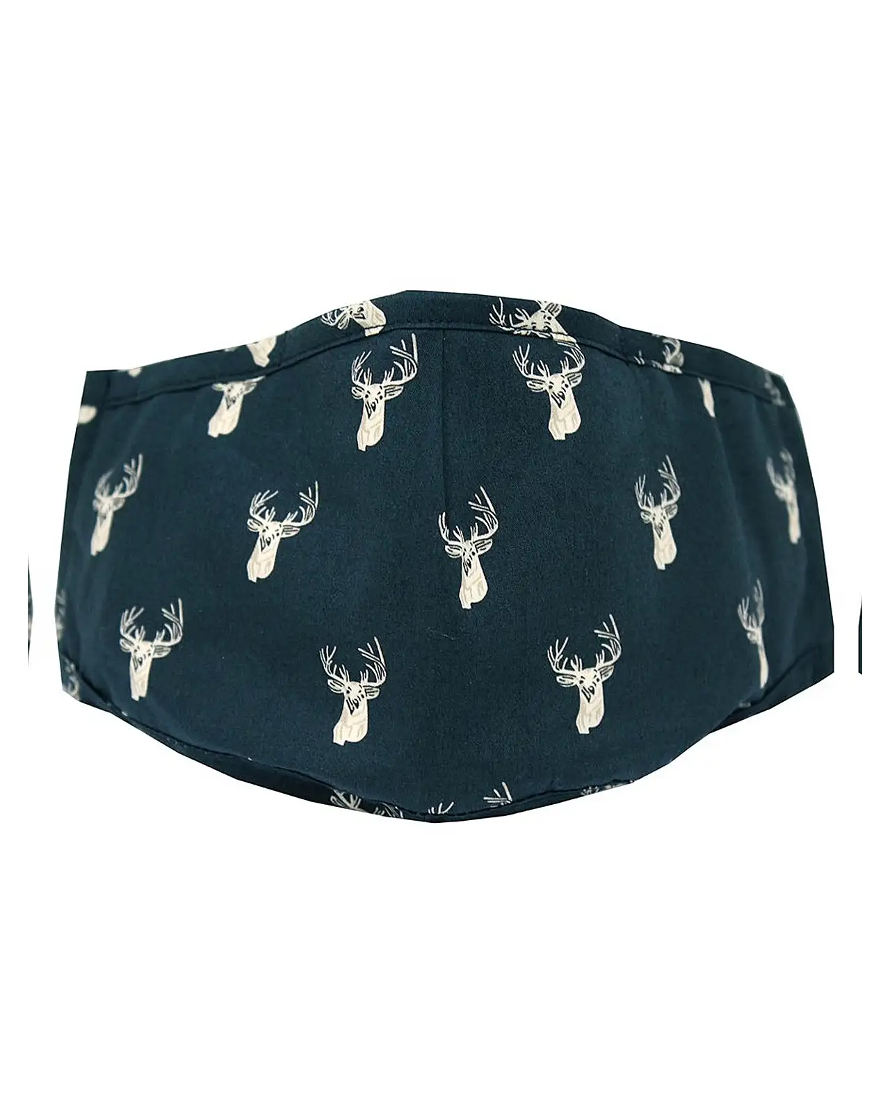 Face Masks Soprano Ties Navy Stags Heads 100pc Cotton Washable And Reusable Face Mask £5.00