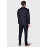 Three Piece Suits Brook Taverner Tailored Fit Gower Navy Linen Blend Suit - Waistcoat Optional £179.00