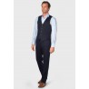 Three Piece Suits Brook Taverner Tailored Fit Gower Navy Linen Blend Suit - Waistcoat Optional £179.00