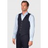 Three Piece Suits Brook Taverner Tailored Fit Gower Navy Linen Blend Suit - Waistcoat Optional £179.00