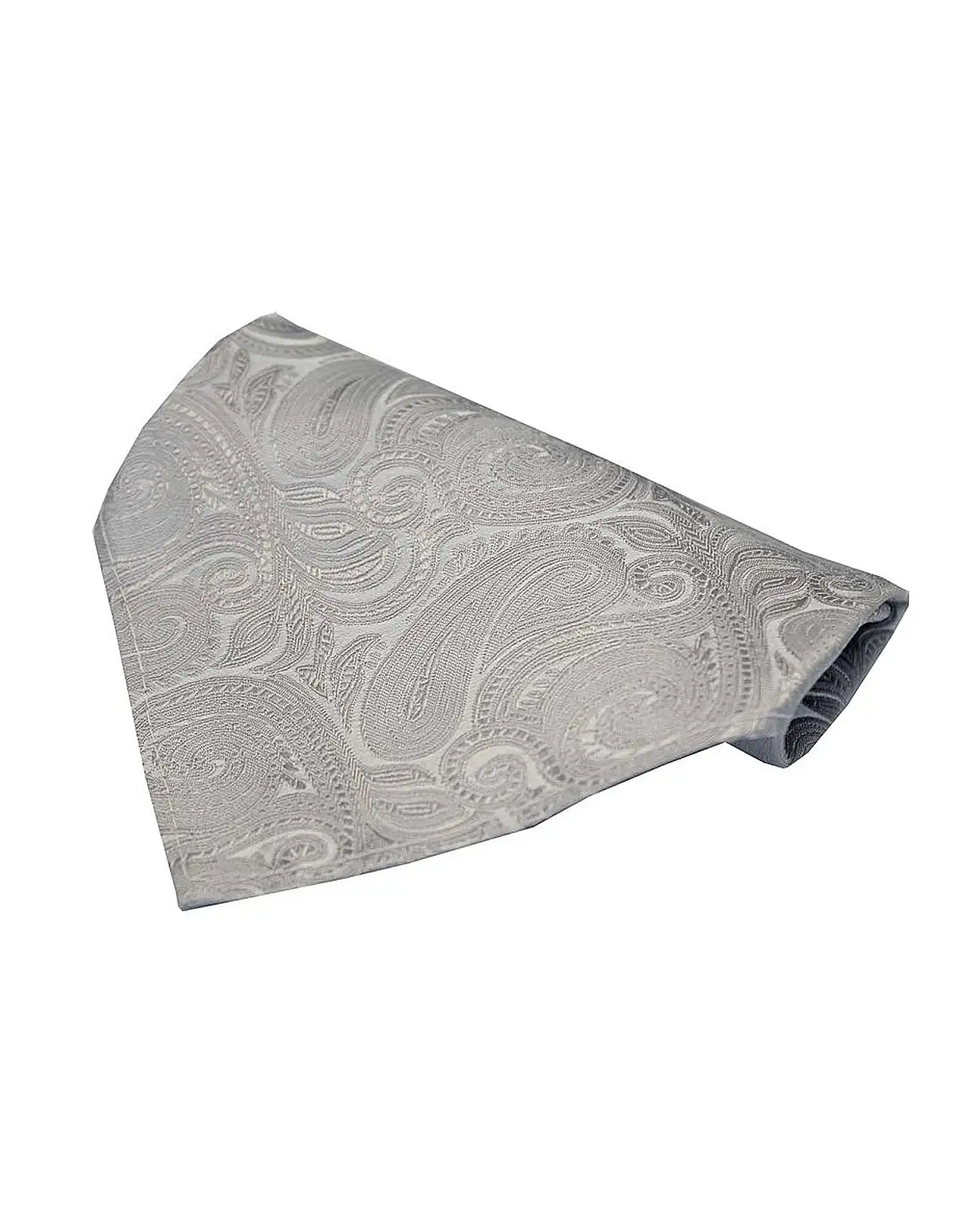 Pocket Square Soprano Ties Soprano Silver Large Paisley Design Silk Pocket Square £9.00