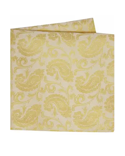 Soprano Wedding Gold Paisley Silk Hanky | Soprano Ties ST HANK7221 Silk Hankie