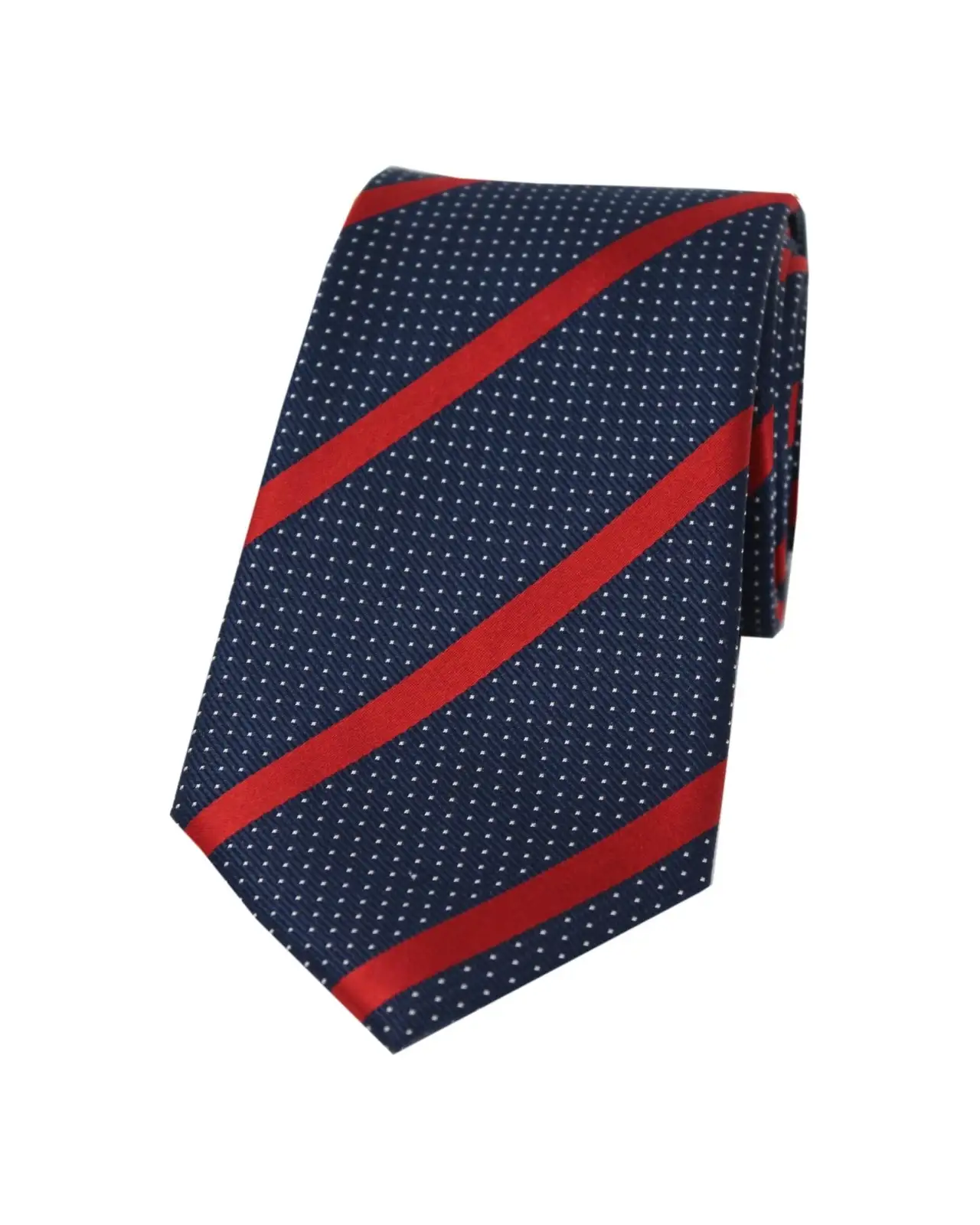 Silk Ties Soprano Ties Soprano Navy And Red Striped Silk Tie £24.00