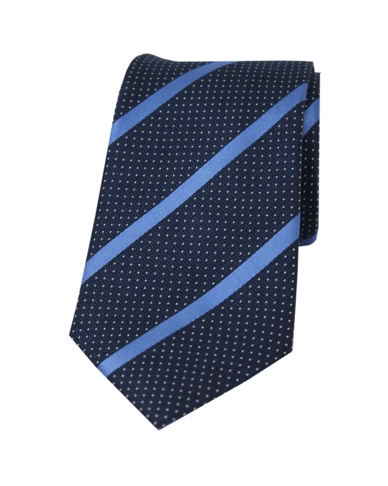 Silk Ties Soprano Ties Soprano Navy And Royal Striped Silk Tie £24.00