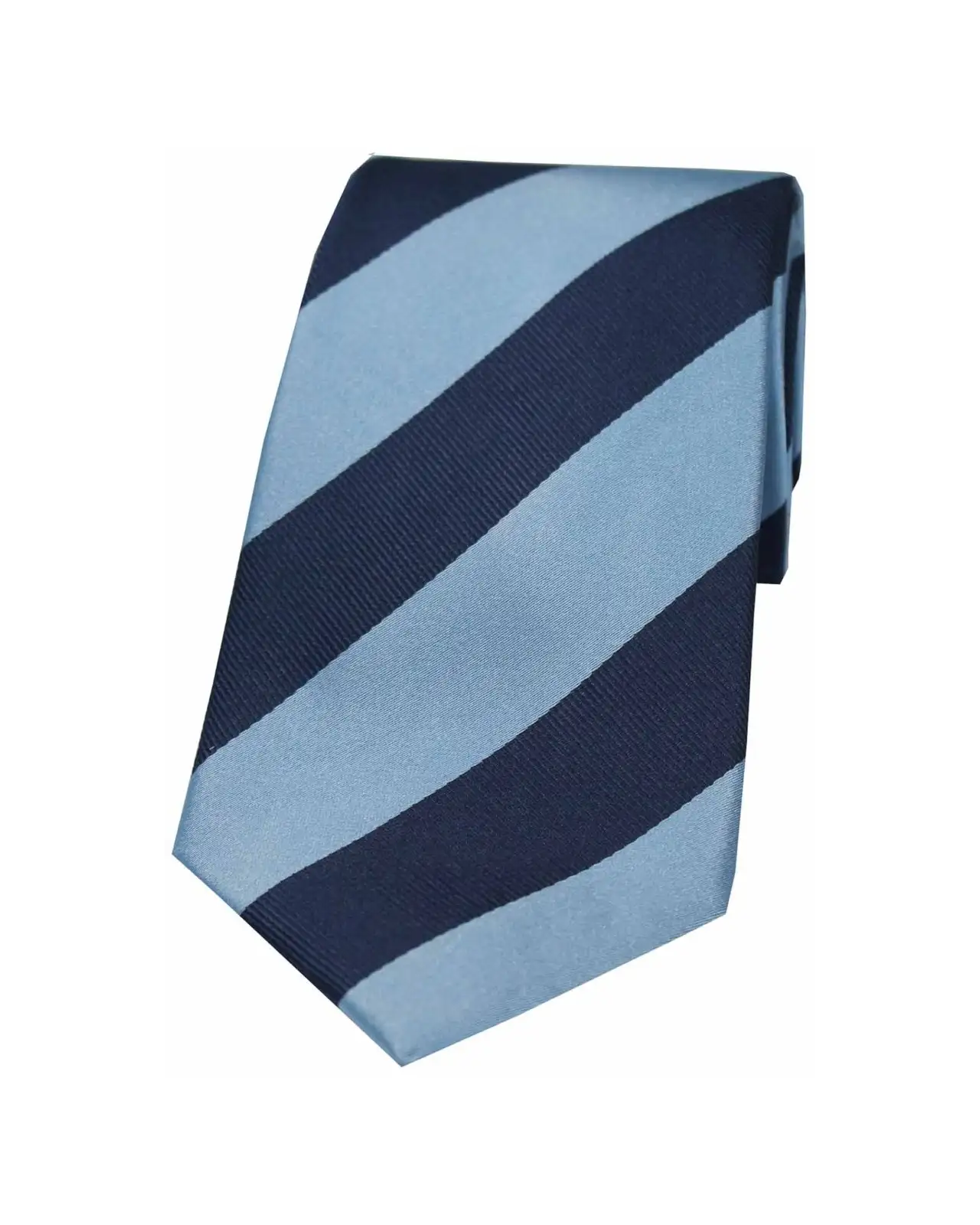Silk Ties Soprano Ties Soprano Denim Blue And Navy College Striped Silk Tie £24.00