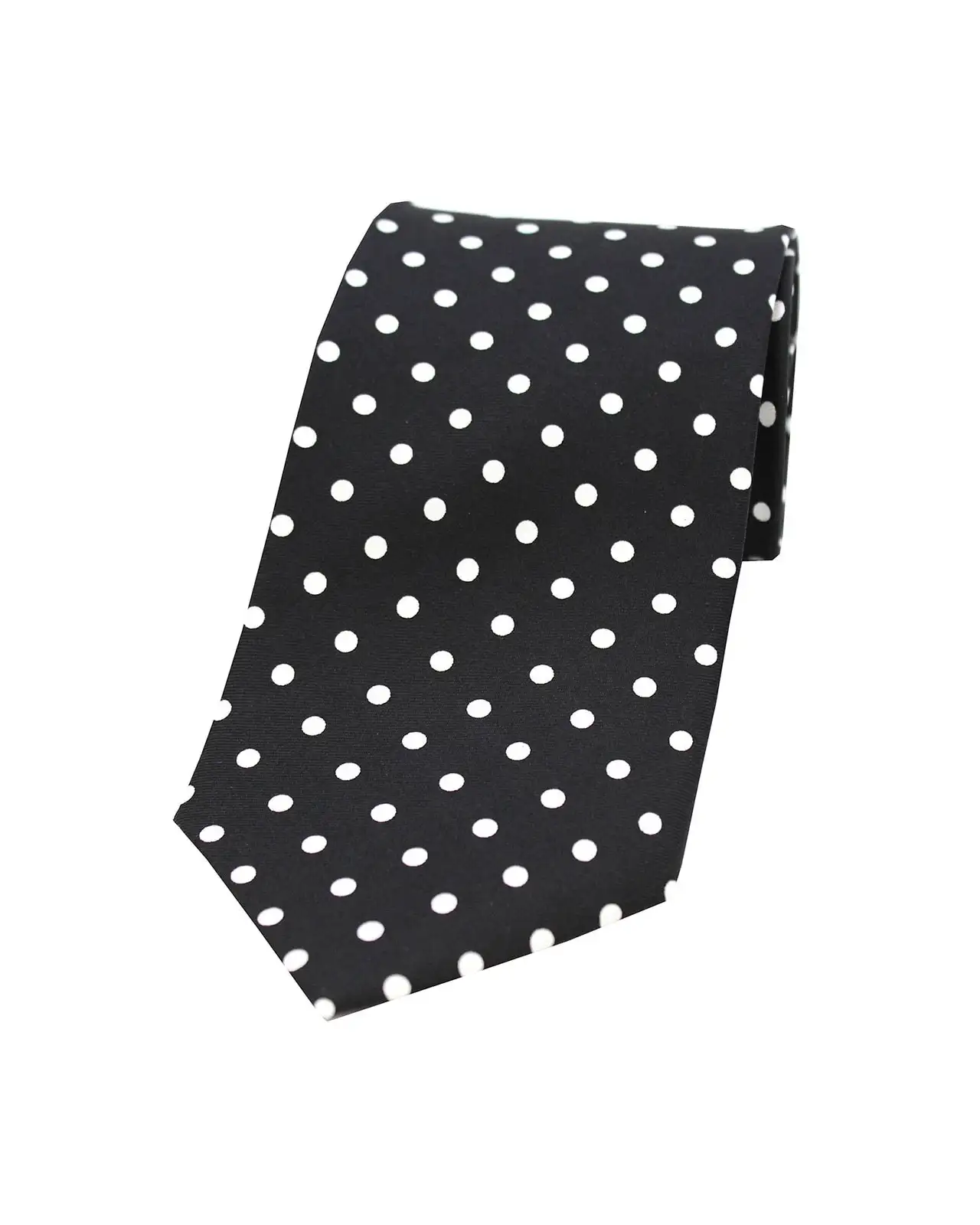 Silk Ties Soprano Ties Soprano Black With White Polka Dots Mens Printed Silk Tie £21.00