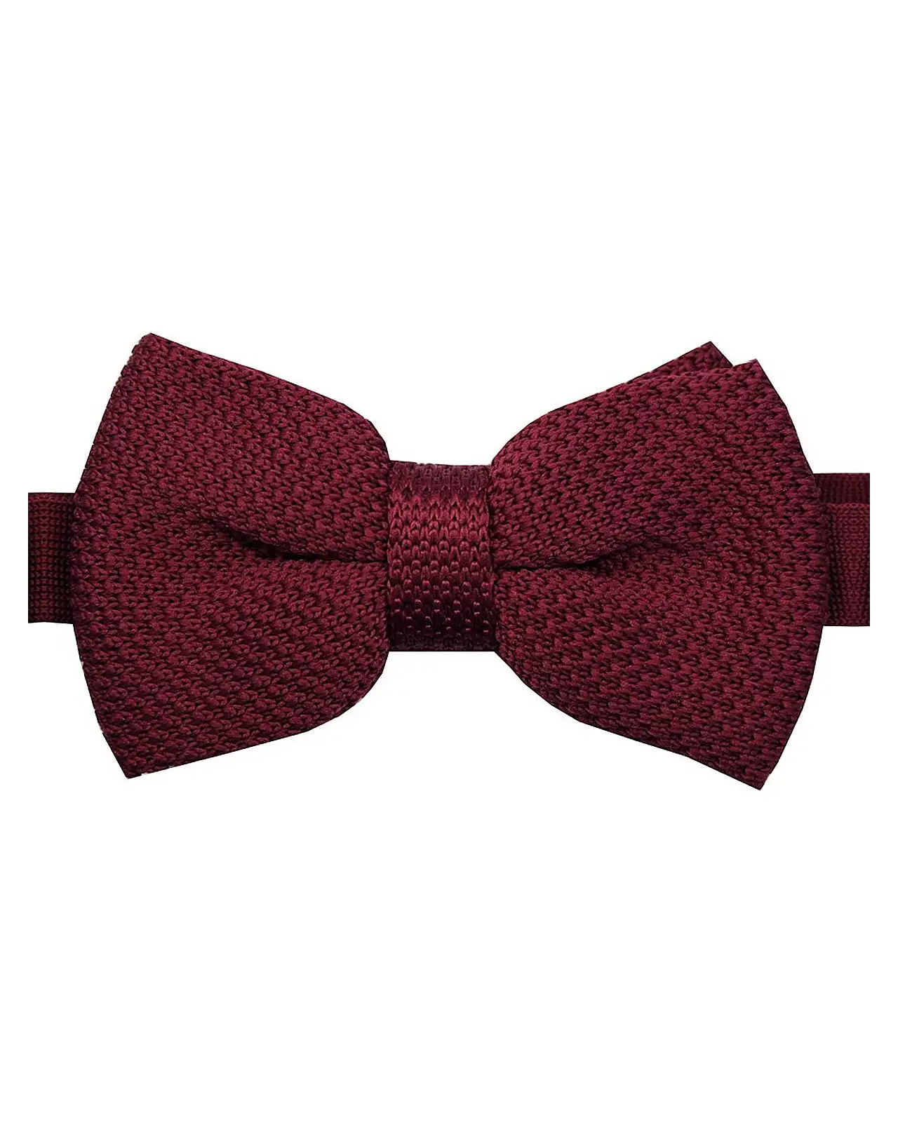 Pre-Tied Bow Ties Soprano Ties Soprano Pre-Tied Plain Wine Knitted Polyester Bow Tie £21.00