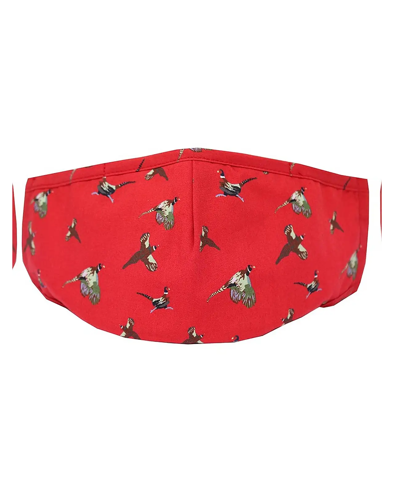 Face Masks Soprano Ties Red Flying Pheasants 100pc Cotton Washable And Reusable Face Mask £5.00