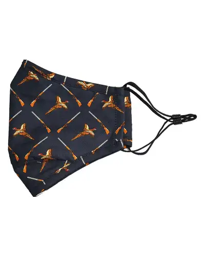 Face Masks Soprano Ties Navy Pheasants Washable And Reusable 100pc Cotton Face Mask £5.00