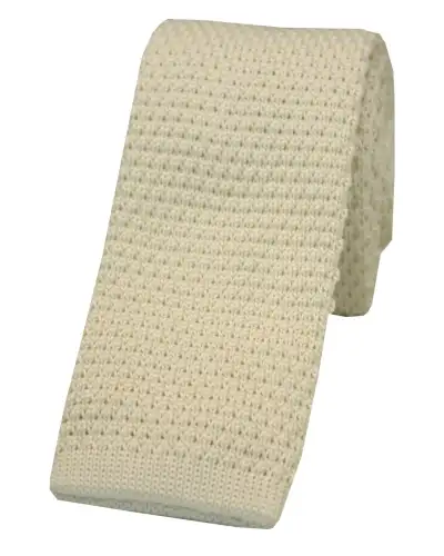 Knitted Ties Soprano Ties Soprano Ivory Knitted Polyester Tie £23.00