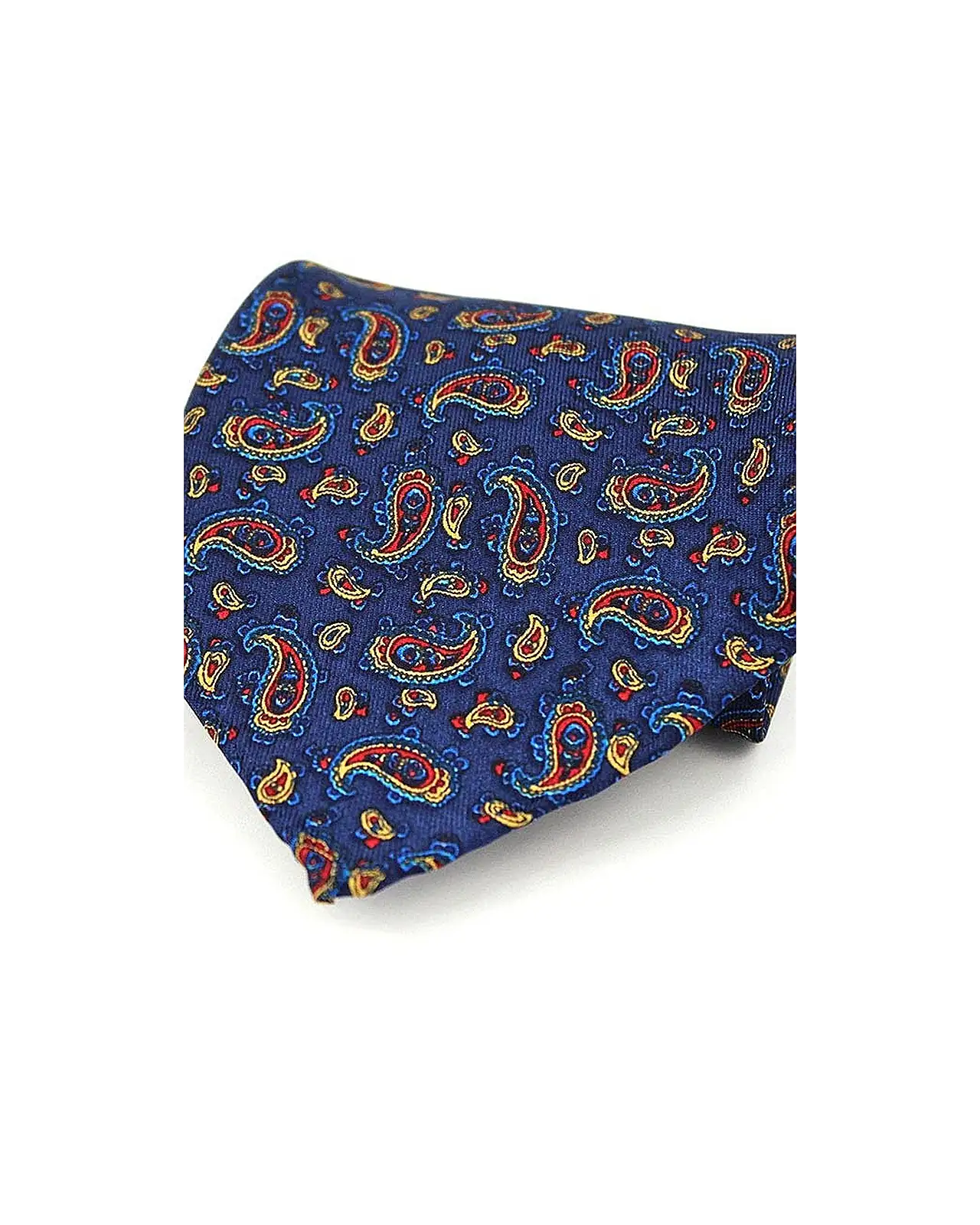 Pocket Square Soprano Ties Soprano Silk Twill Navy Paisley Pocket Square £15.00
