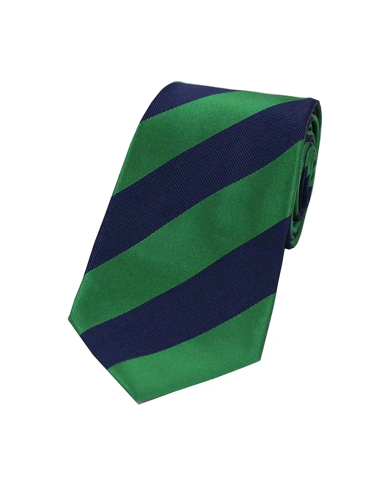 Silk Ties Soprano Ties Soprano Emerald Green And Navy College Striped Silk Tie £24.00