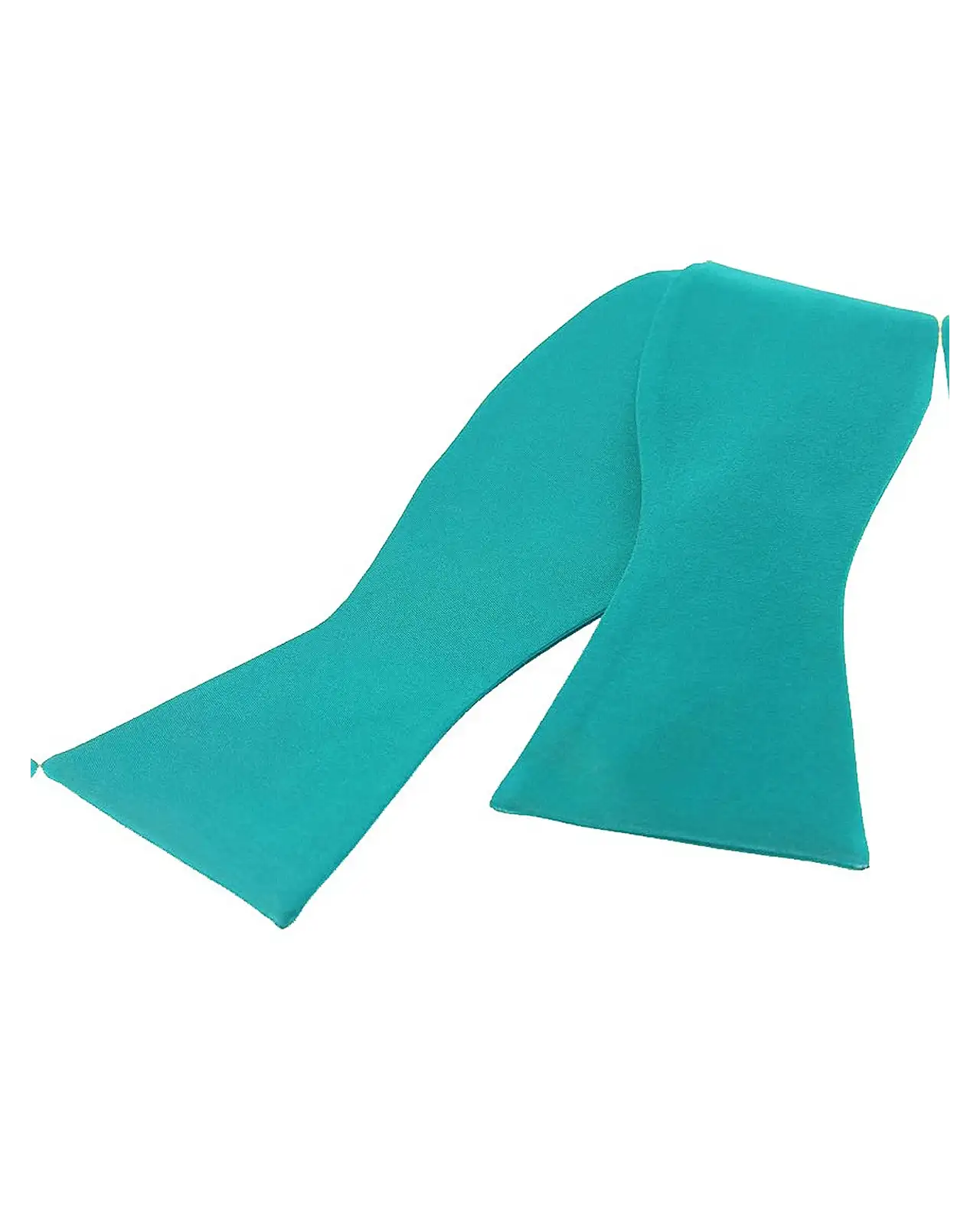 Self Tie Bow Ties Soprano Ties Soprano Satin Silk Turquoise Luxury Self Tied Bow Tie £9.00