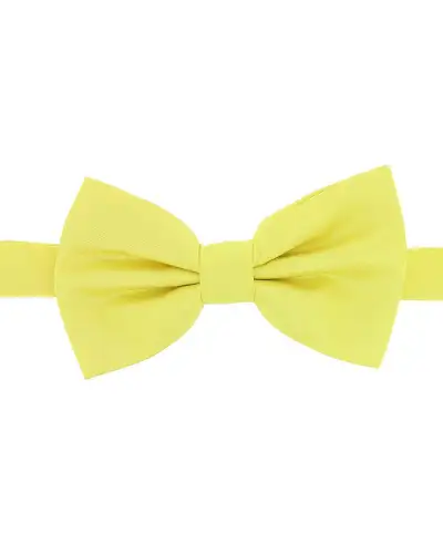 Pre-Tied Bow Ties Soprano Ties Soprano Satin Silk Canary Yellow Luxury Bow Tie £10.00