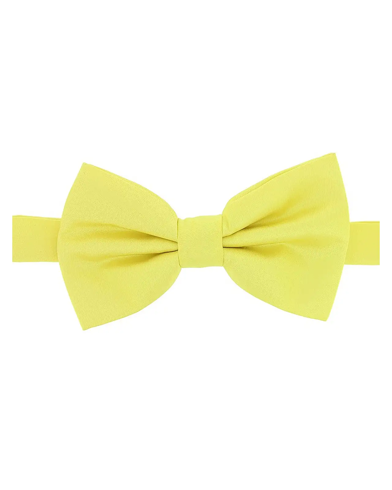 Pre-Tied Bow Ties Soprano Ties Soprano Satin Silk Canary Yellow Luxury Bow Tie £10.00