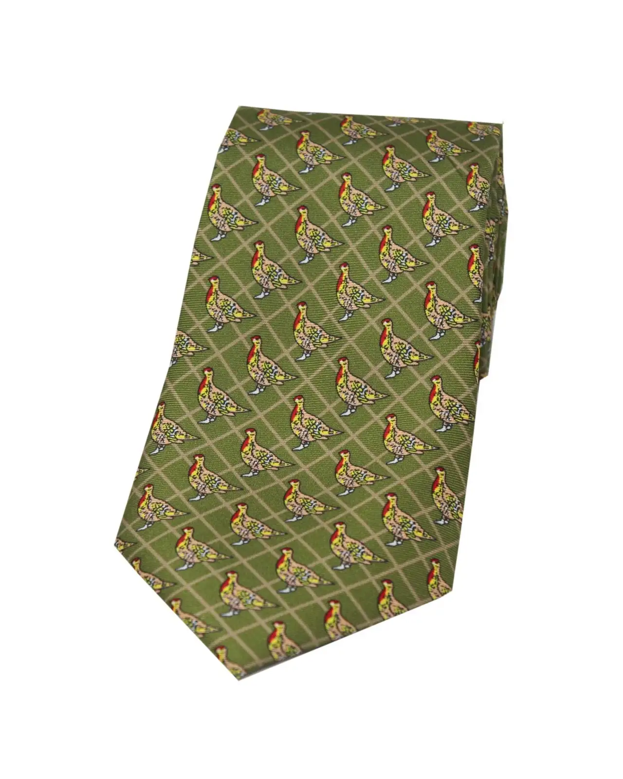 Silk Ties Soprano Ties Soprano Country Green Standing Partridge Country Silk Tie £18.00