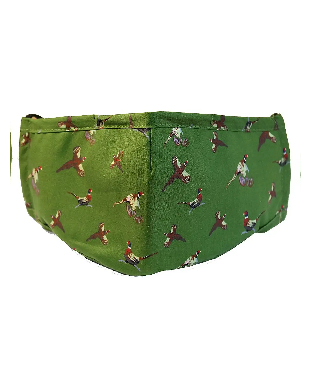 Face Masks Soprano Ties Green Flying Pheasants 100pc Cotton Washable And Reusable Face Mask £5.00